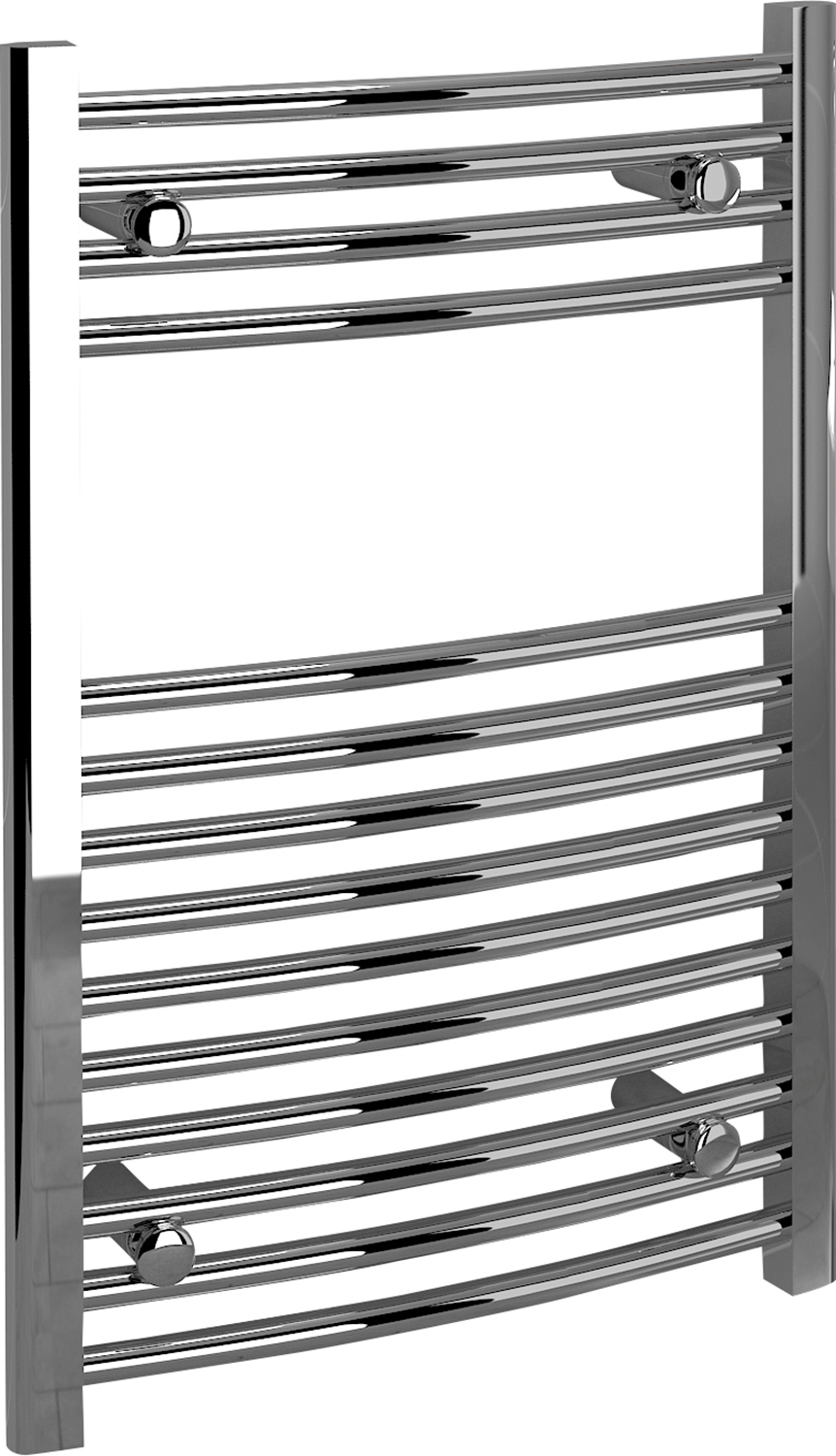 Kudox Curved Towel Radiator - Chrome 500 x 750 mm 761BTU Price Comparisons | Compare The Build