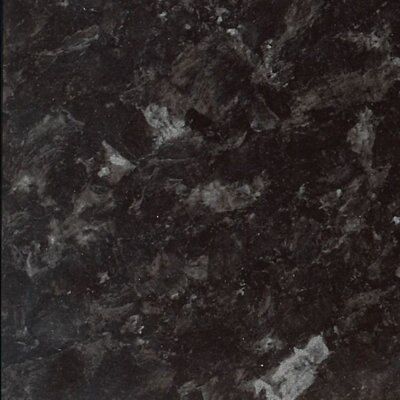 38mm Ebony Granite Gloss Black Stone Effect Laminate Round Edge Kitchen Worktop, (L)3600mm Price Comparisons | Compare The Build