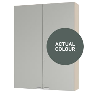 Duarti By Calypso Highwood 500mm Slimline Mirrored 2 Door Wall Hung Unit - Woodland Green Price Comparisons | Compare The Build