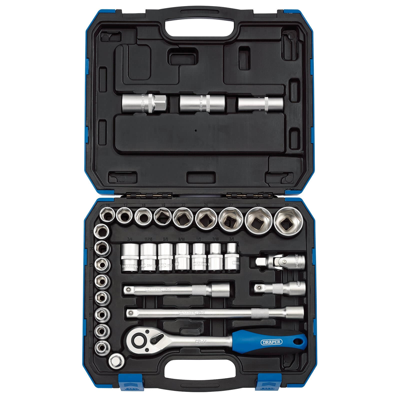 Draper 33 Piece 1/2" Drive Hex Socket Set Metric and Imperial 1/2" Price Comparisons | Compare The Build