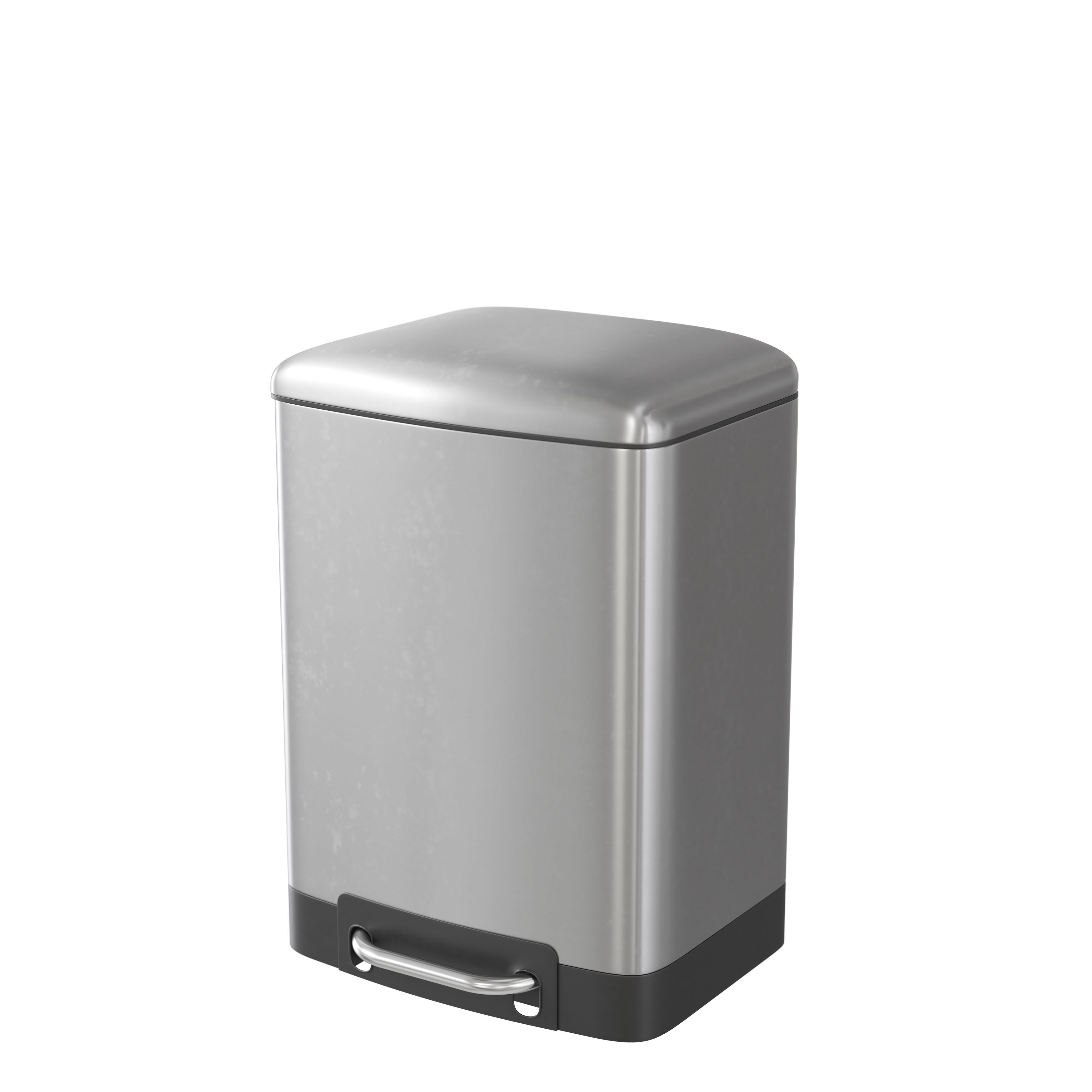 GoodHome Elland Brushed Stainless Steel Rectangular Bathroom Pedal Bin, 5L Price Comparisons | Compare The Build