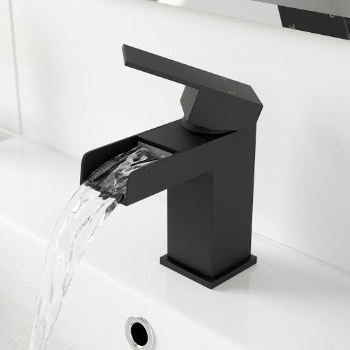 Architeckt Dakota Basin Mixer Waterfall Tap - Black Finish Price Comparisons | Compare The Build