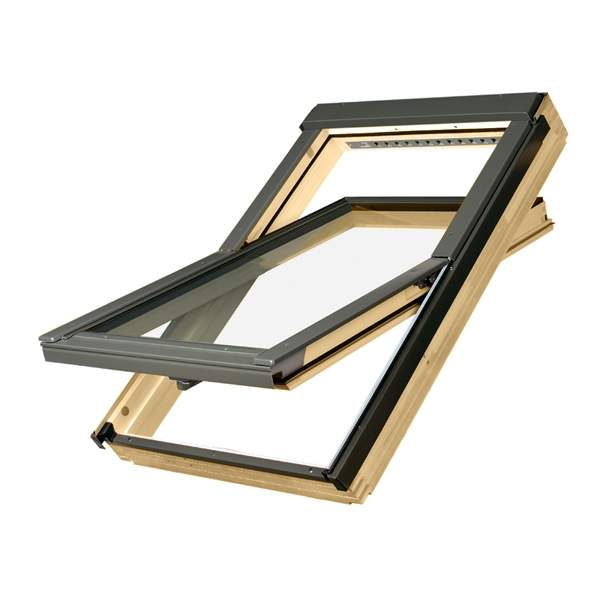 Fakro FTP-V R1/13 Pine Centre Pivot Window - 78cm x 160cm Price Comparisons | Compare The Build