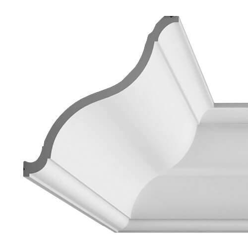 Cornice Moulding Exterior - 2000mm x 215mm x 200mm White Price Comparisons | Compare The Build