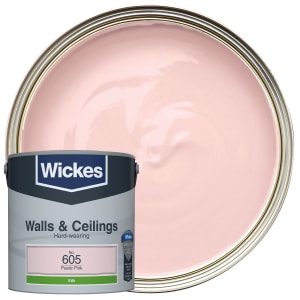 Wickes Vinyl Silk Emulsion Paint - Poetic Pink No.605- 2.5L Price Comparisons | Compare The Build