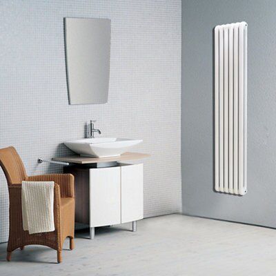 Chunky Flat Panel 2 Column Radiator, White (W)440mm (H)1884mm Price Comparisons | Compare The Build