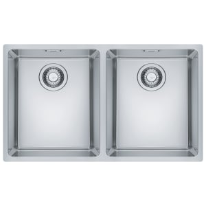 Franke Maris 2 Bowl Kitchen Sink - Stainless Steel Price Comparisons | Compare The Build