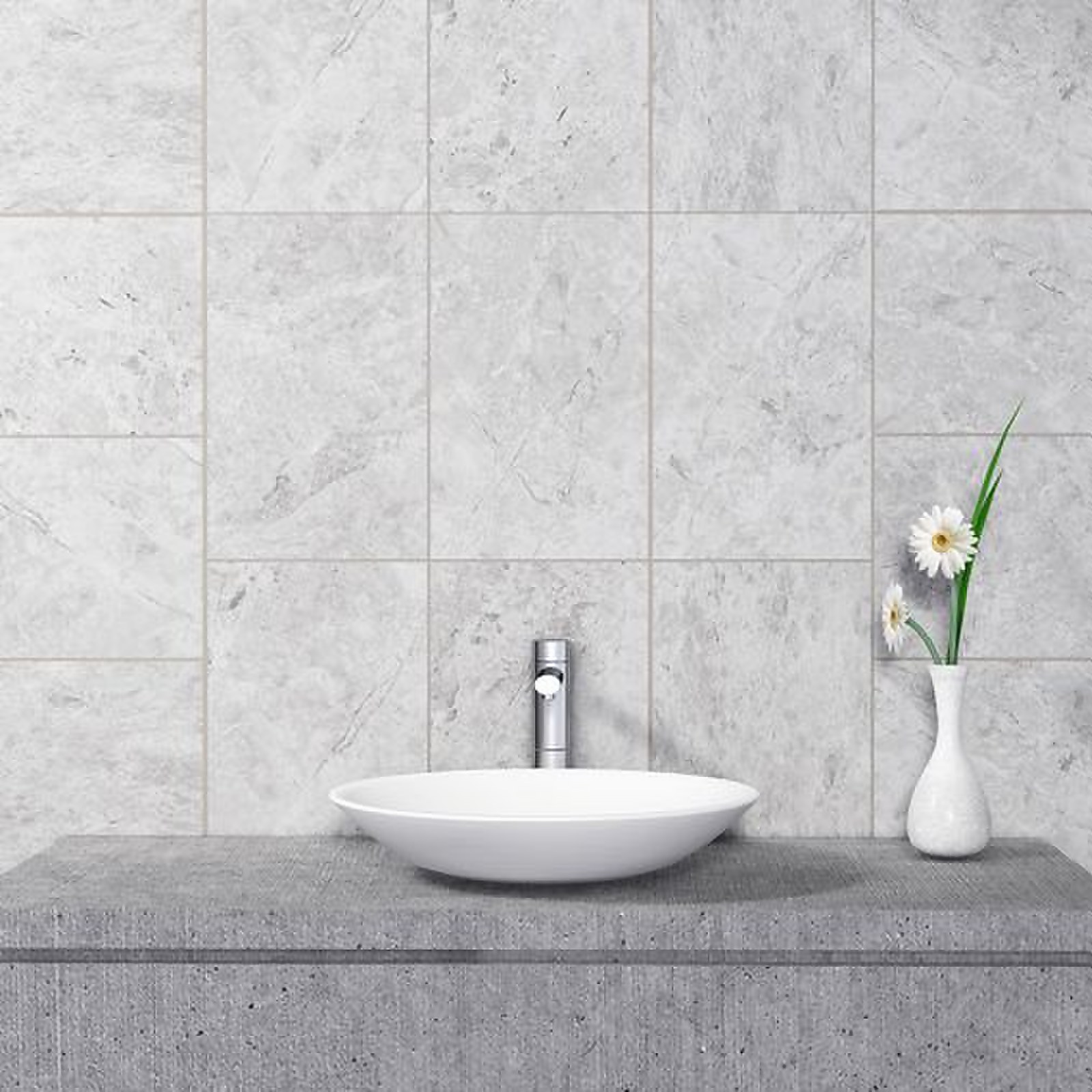 Venice Light Grey Ceramic Wall Tile 250 x 400mm Price Comparisons | Compare The Build