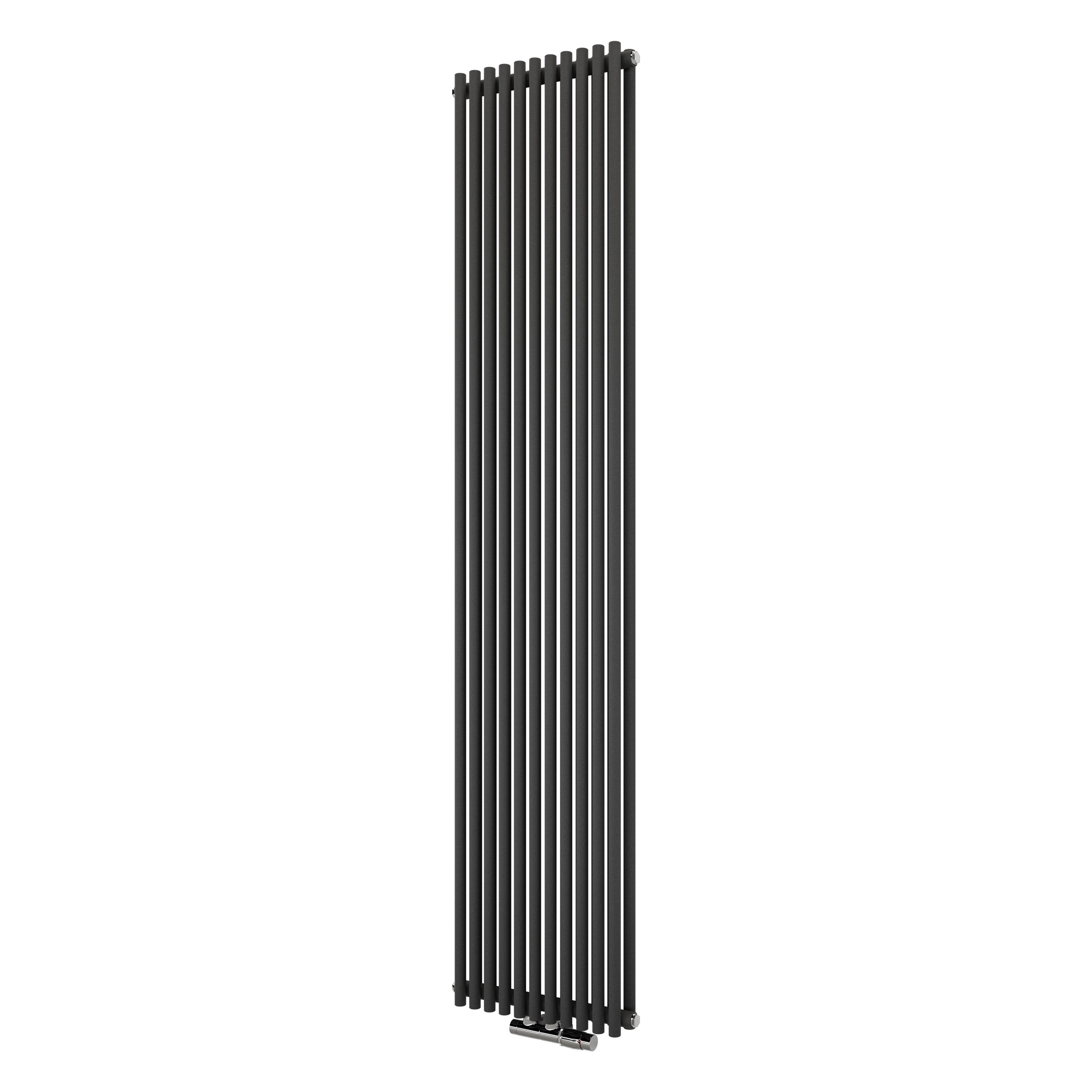 Ximax Gamba Duplex Matt Anthracite Vertical Designer Radiator, (W)400mm X (H)1800mm | Compare The Build