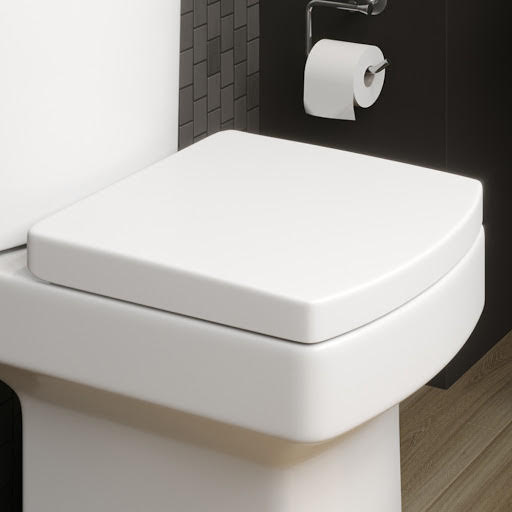 Affine Royan Soft Close Square Toilet Seat - Top Fix White Price Comparisons | Compare The Build