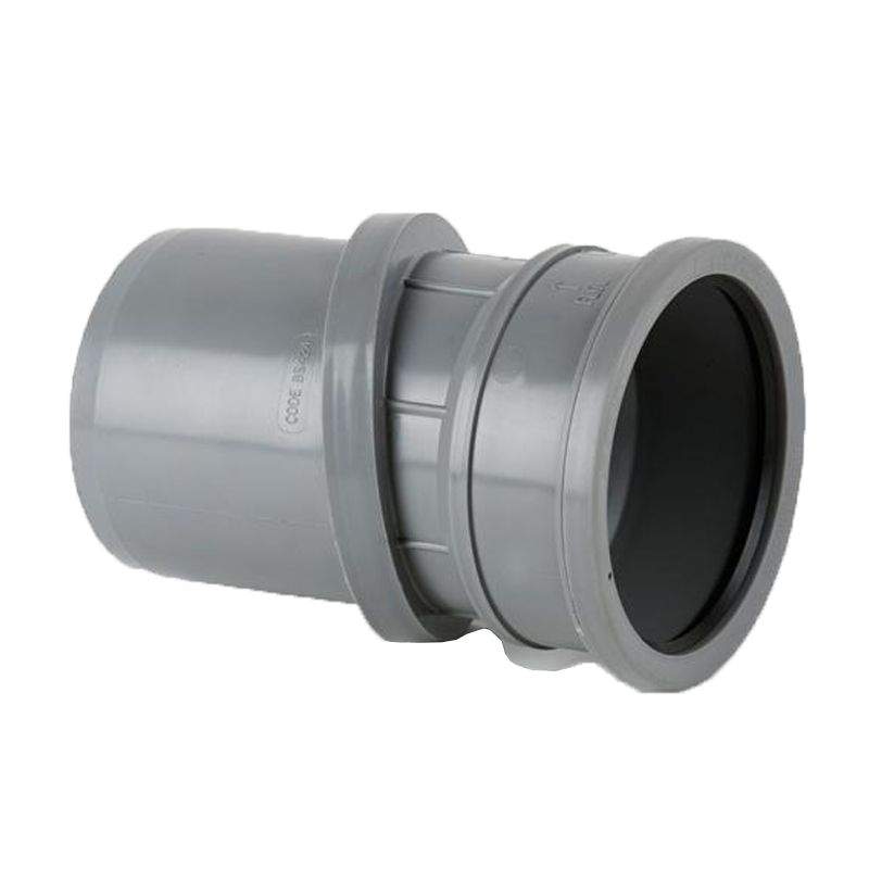 Single Socket Bend Push Fit Soil Pipe Adjustable 0 to 30dg in Grey - 110mm Plastic Brett Martin BS424G Price Comparisons | Compare The Build