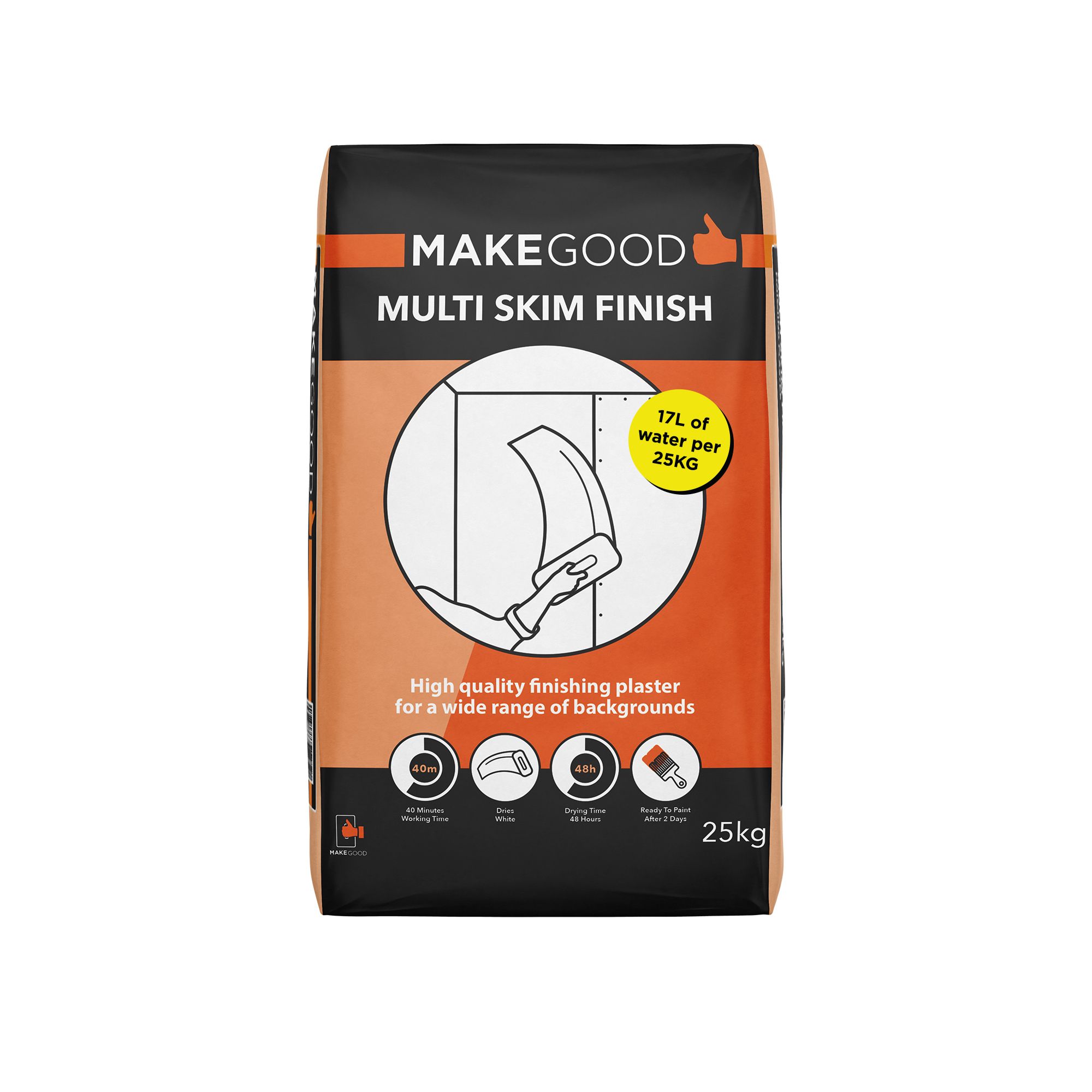 Make Good Multi Skim Finishing Plaster, 25Kg Bag Price Comparisons | Compare The Build