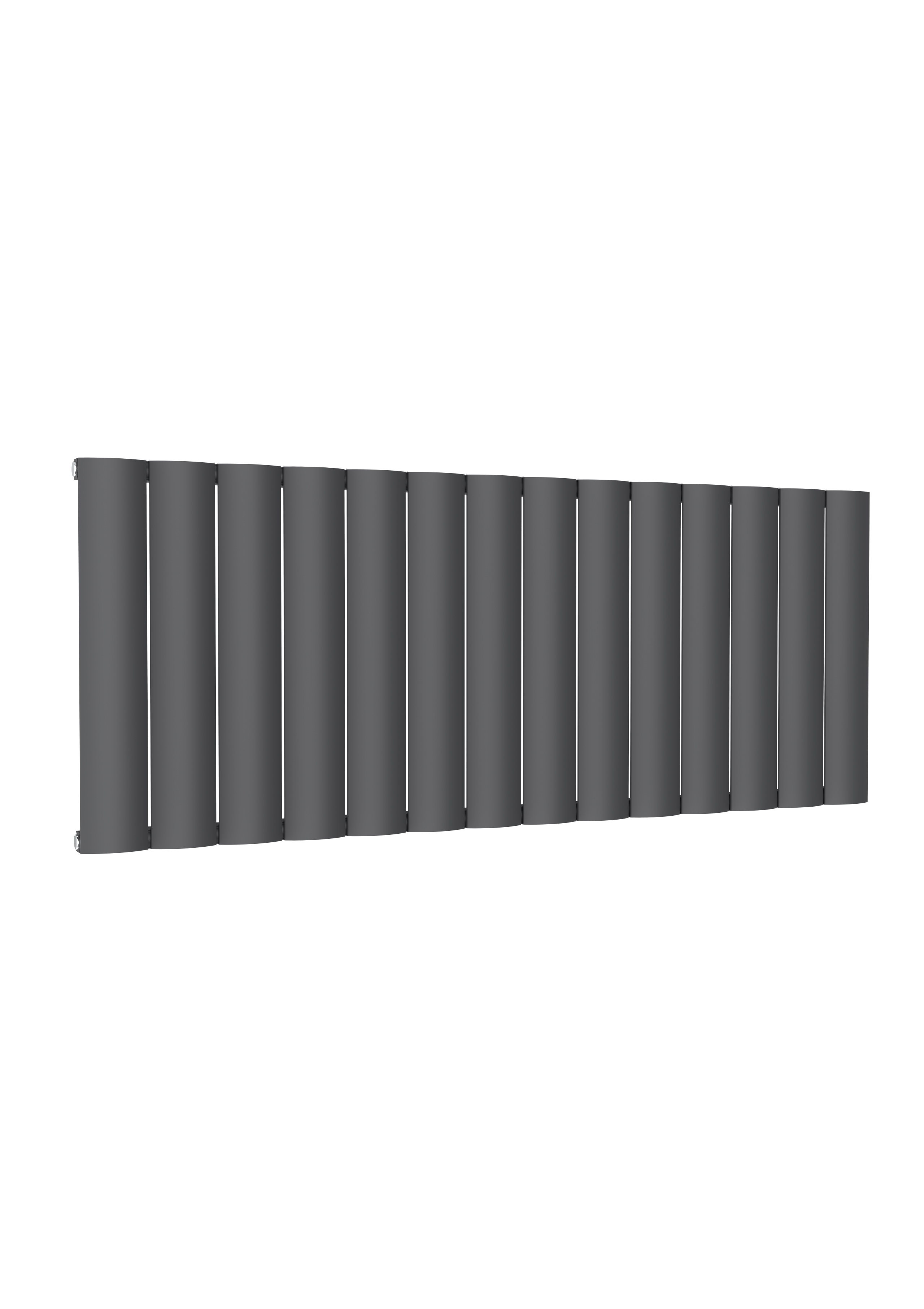 Reina Belva Horizontal Aluminium Designer Radiator, Anthracite, 600mm x 1452mm Price Comparisons | Compare The Build