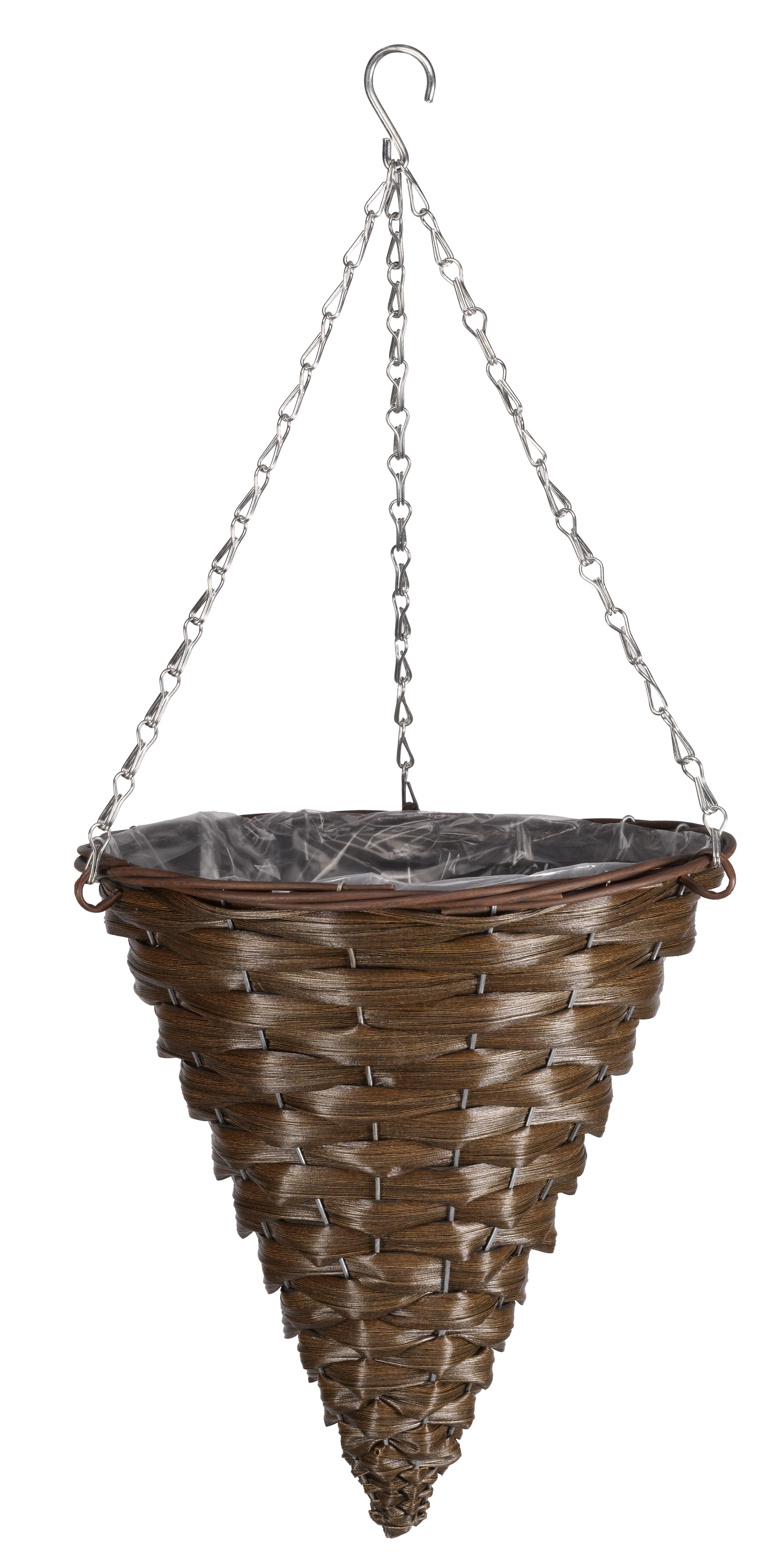 Smart Garden Faux Rattan Plastic Hanging Basket, 34Cm Price Comparisons | Compare The Build