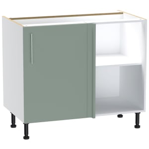 Wickes Orlando Reed Green Corner Base Unit - 1000mm Price Comparisons | Compare The Build