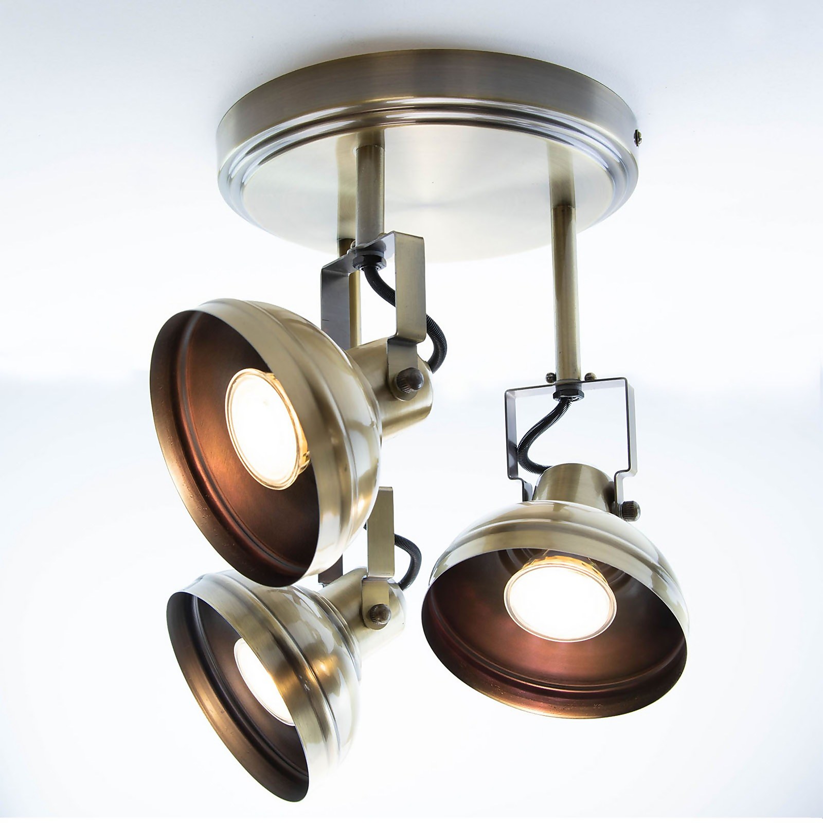 Verve Design Antique Brass Ditavon 3 x 35W Spotlight Price Comparisons | Compare The Build