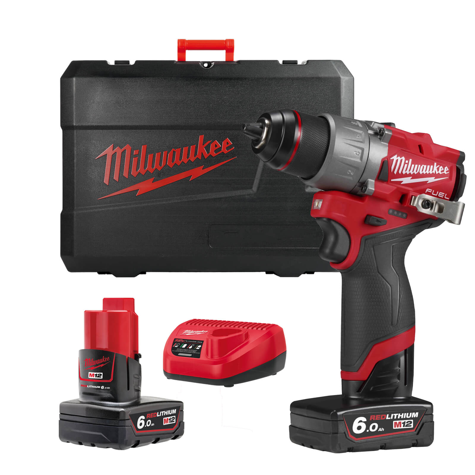 Milwaukee M12 FDD2 Fuel 12v Cordless Brushless Drill Driver 2 x 6ah Li-ion Charger Case Price Comparisons | Compare The Build