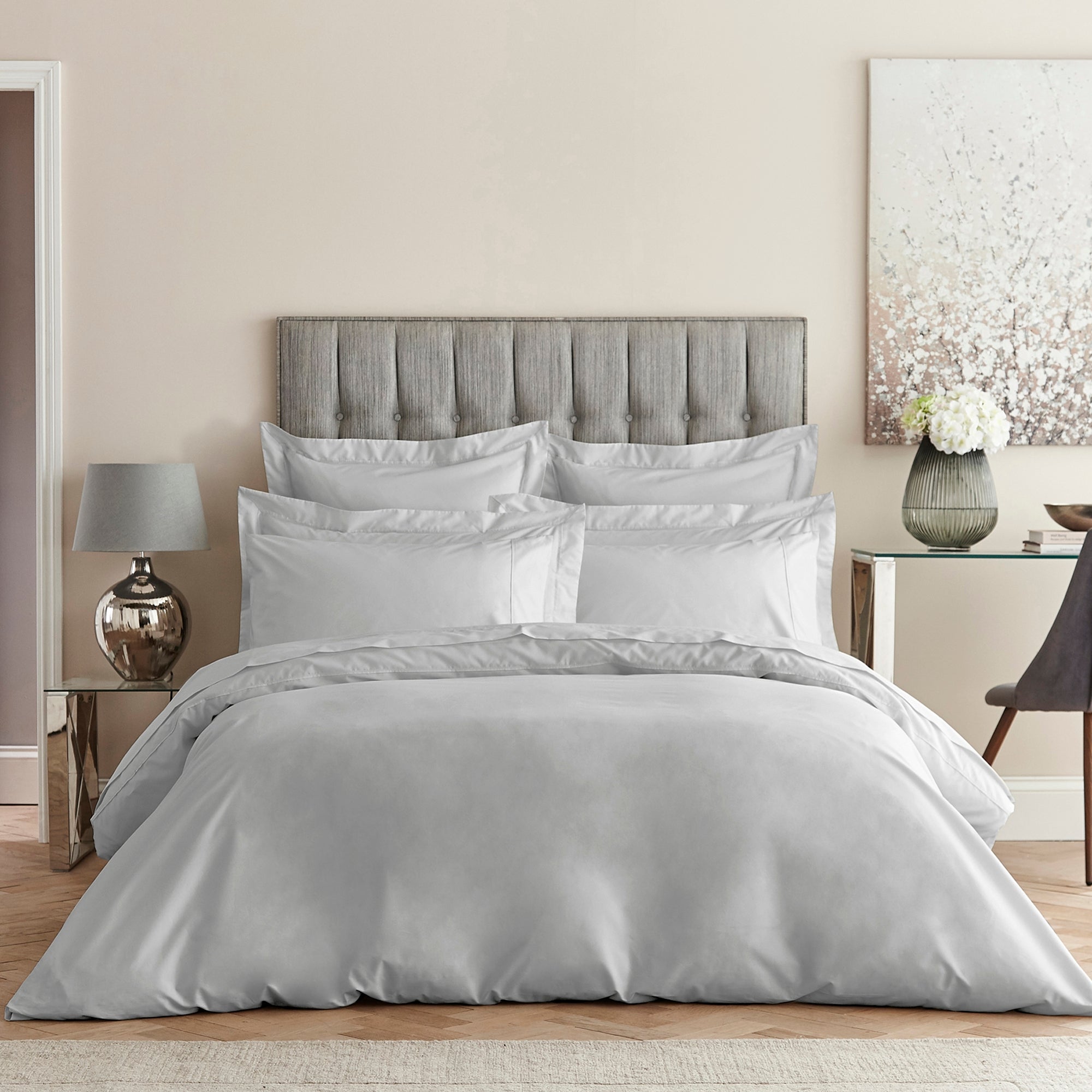 Dorma Egyptian Cotton 400 Thread Count Percale Silver Duvet Cover Silver Price Comparisons | Compare The Build