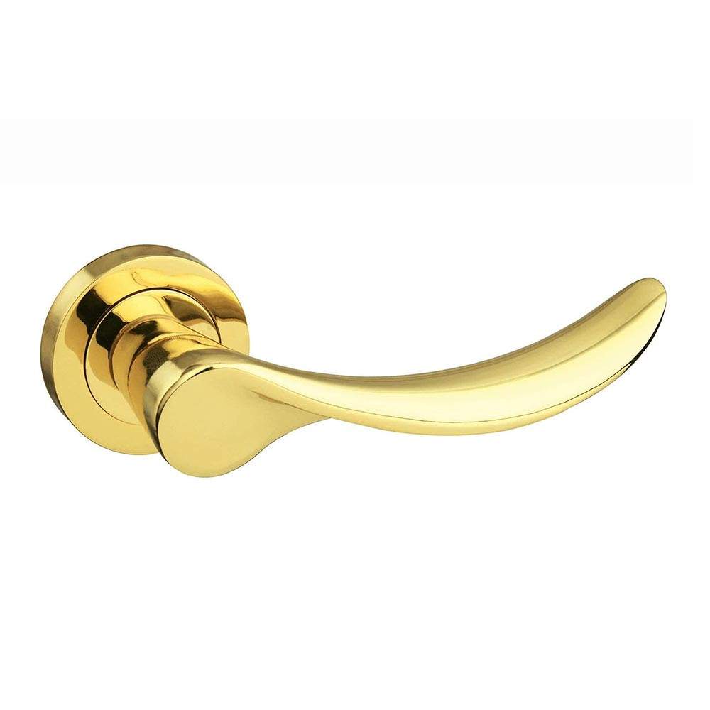 Atlantic Mediterranean Malaga Lever on Round Rose - Polished Brass Atlantic UK M27BP Price Comparisons | Compare The Build