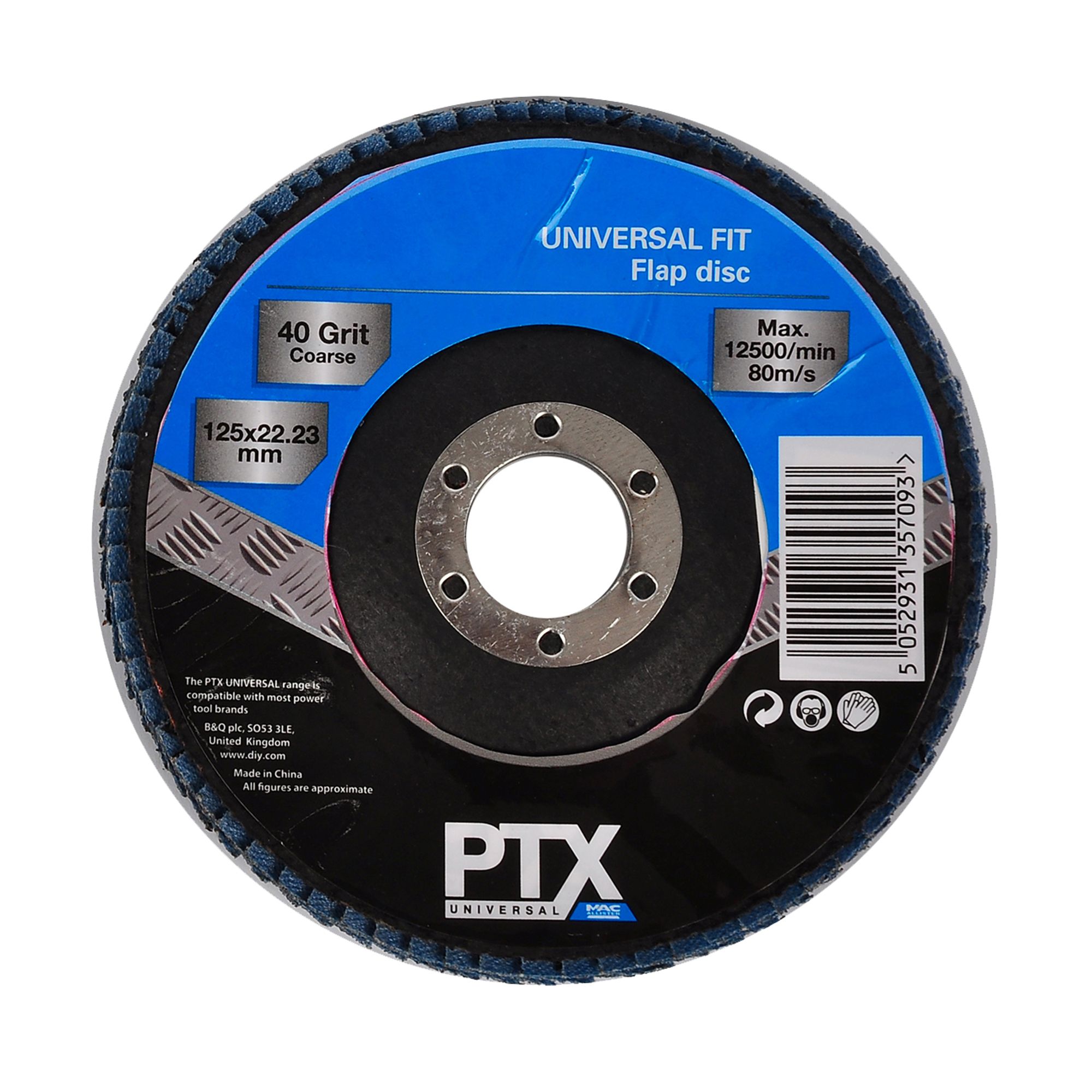 Ptx 40 Grit Flap Disc (Dia)125mm Price Comparisons | Compare The Build