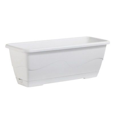 Verve Roe White Rectangular Trough With Tray 19Cm Price Comparisons | Compare The Build