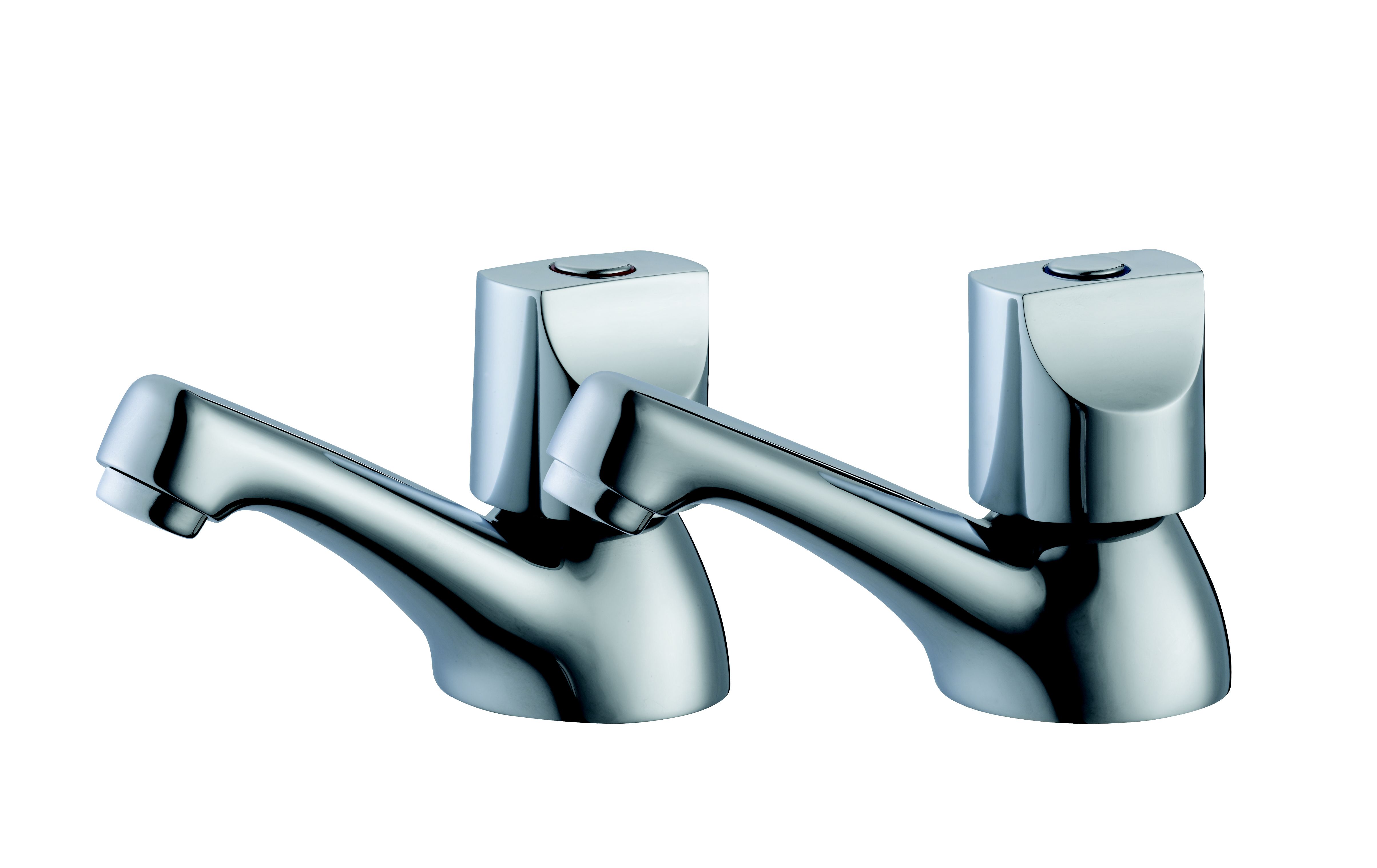 Plumbsure Topaz Chrome Finish Hot & Cold Bath Pillar Tap Price Comparisons | Compare The Build