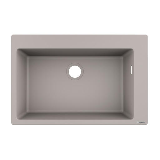 hansgrohe S51 Concrete Grey SilicaTec Inset Kitchen Sink 1 Bowl S510F660 Price Comparisons | Compare The Build