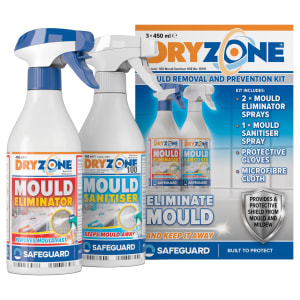 Dryzone Mould Remover & Prevention Kit - 3 x 450ml Spray Price Comparisons | Compare The Build