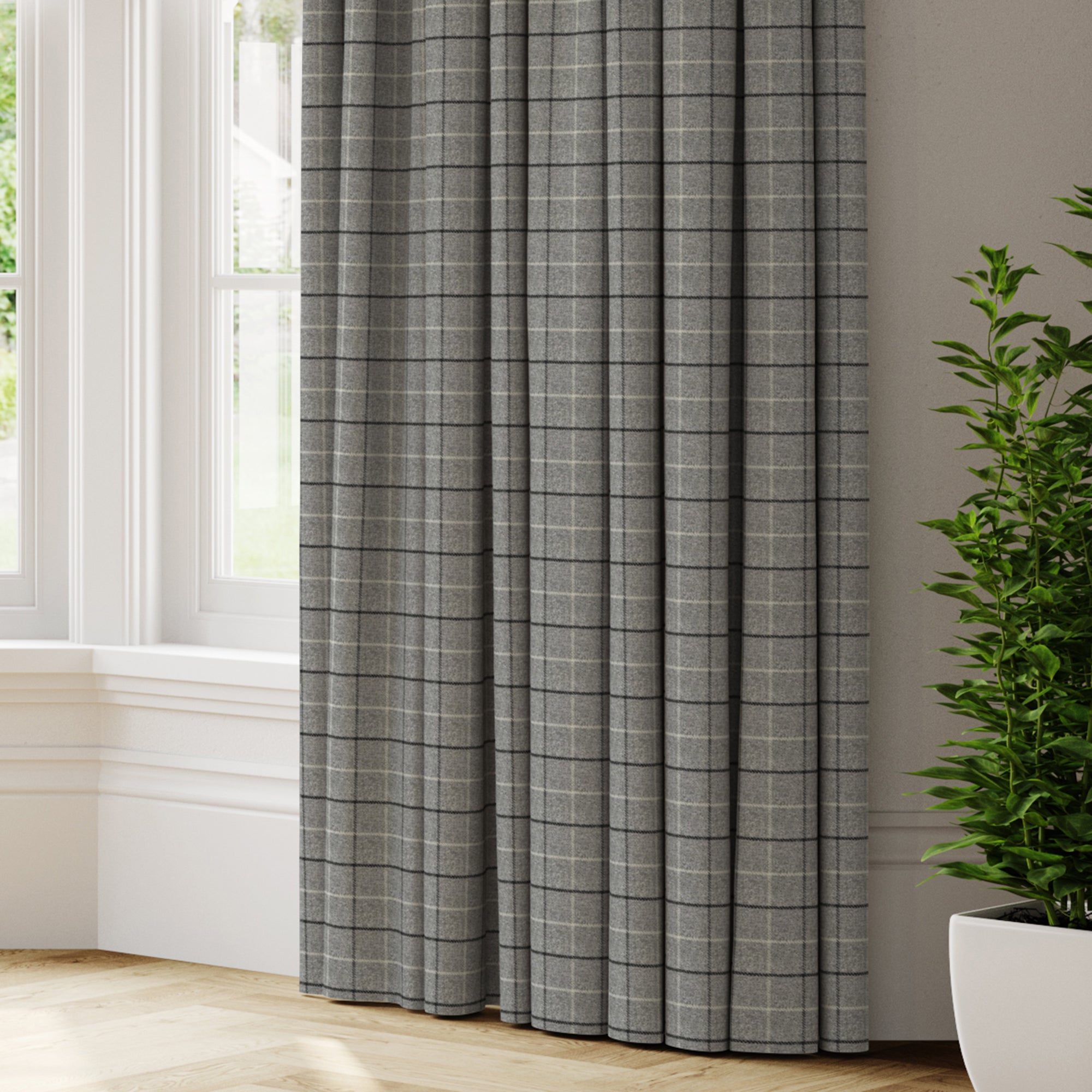 Bamburgh Made to Measure Curtains Grey Price Comparisons | Compare The Build