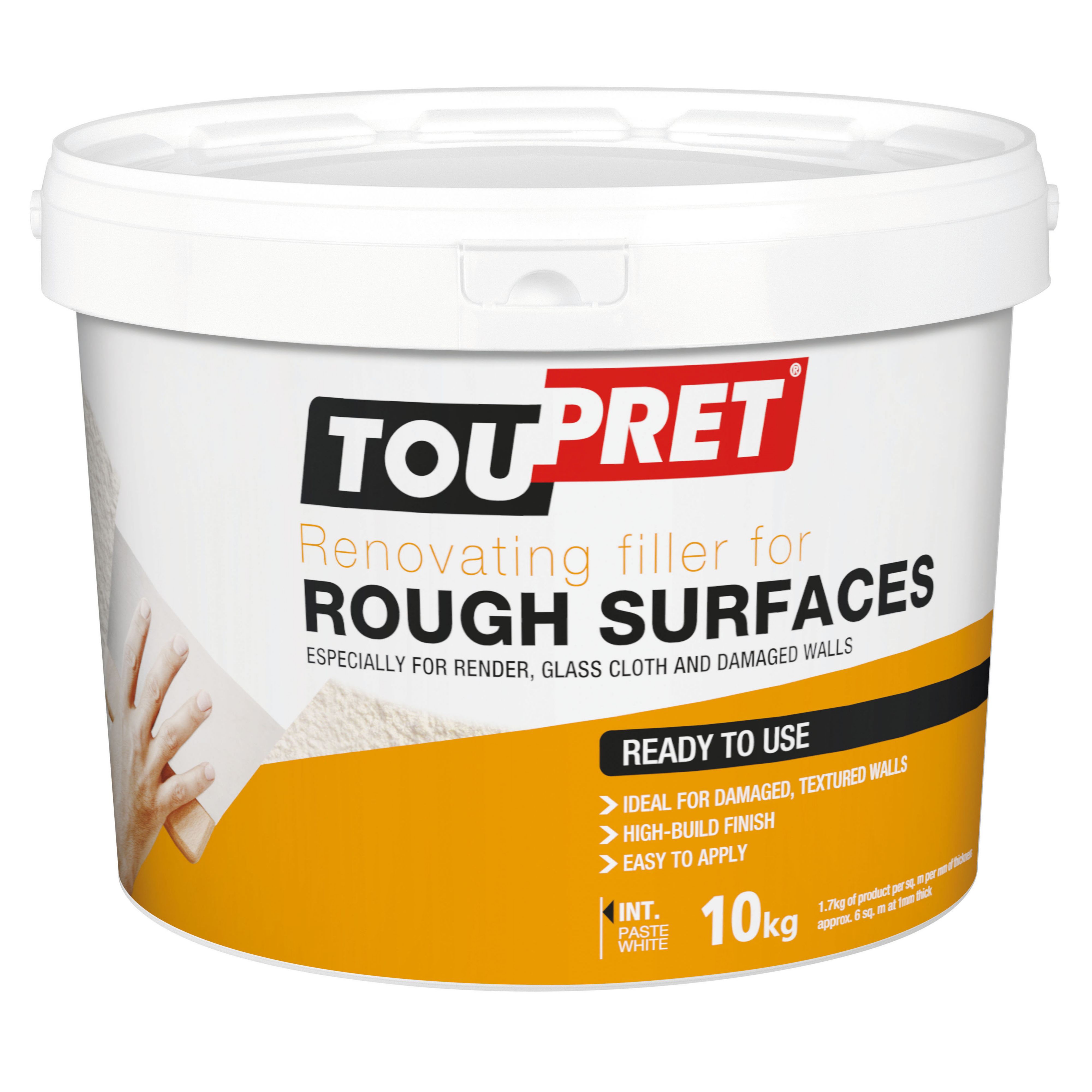 Toupret Rough Surface Ready Mixed Finishing Plaster, 10Kg Tub Price Comparisons | Compare The Build