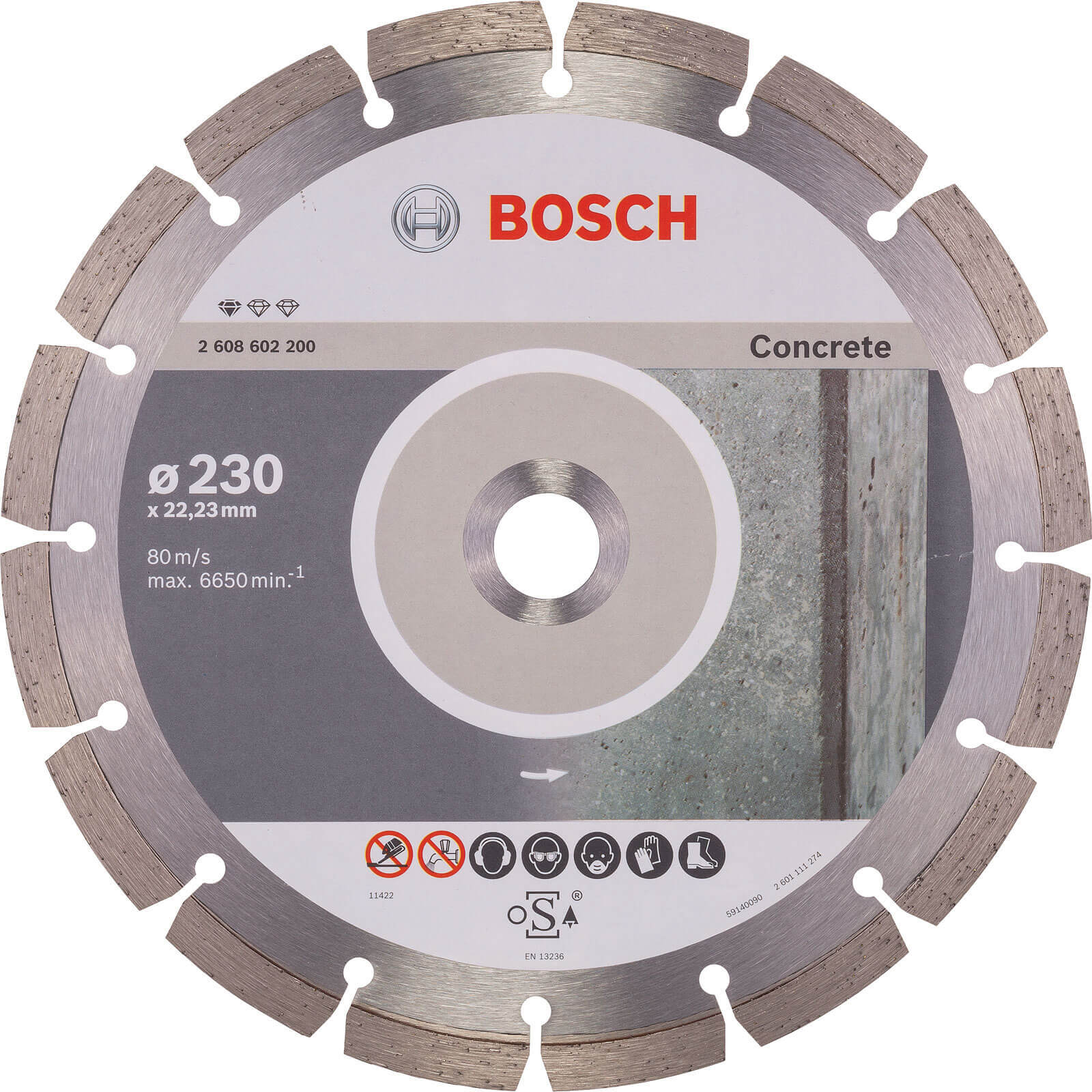 Bosch Standard Concrete Diamond Cutting Disc 230mm Price Comparisons | Compare The Build