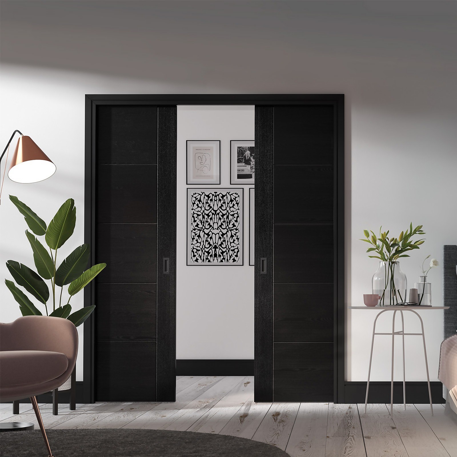 Internal Double Pocket Door System - 1676 x 1981mm Price Comparisons | Compare The Build