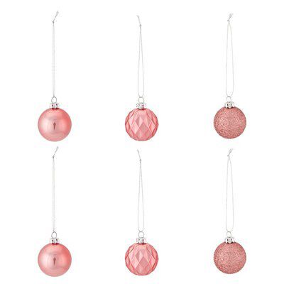Vintage Matt Pink Glitter Effect Assorted Bauble, Pack Of 24 Price Comparisons | Compare The Build