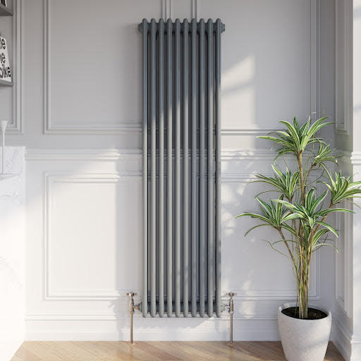 Park Lane Traditional Vertical Colosseum Triple Bar Column Radiator Anthracite - 1600 x 470mm Price Comparisons | Compare The Build