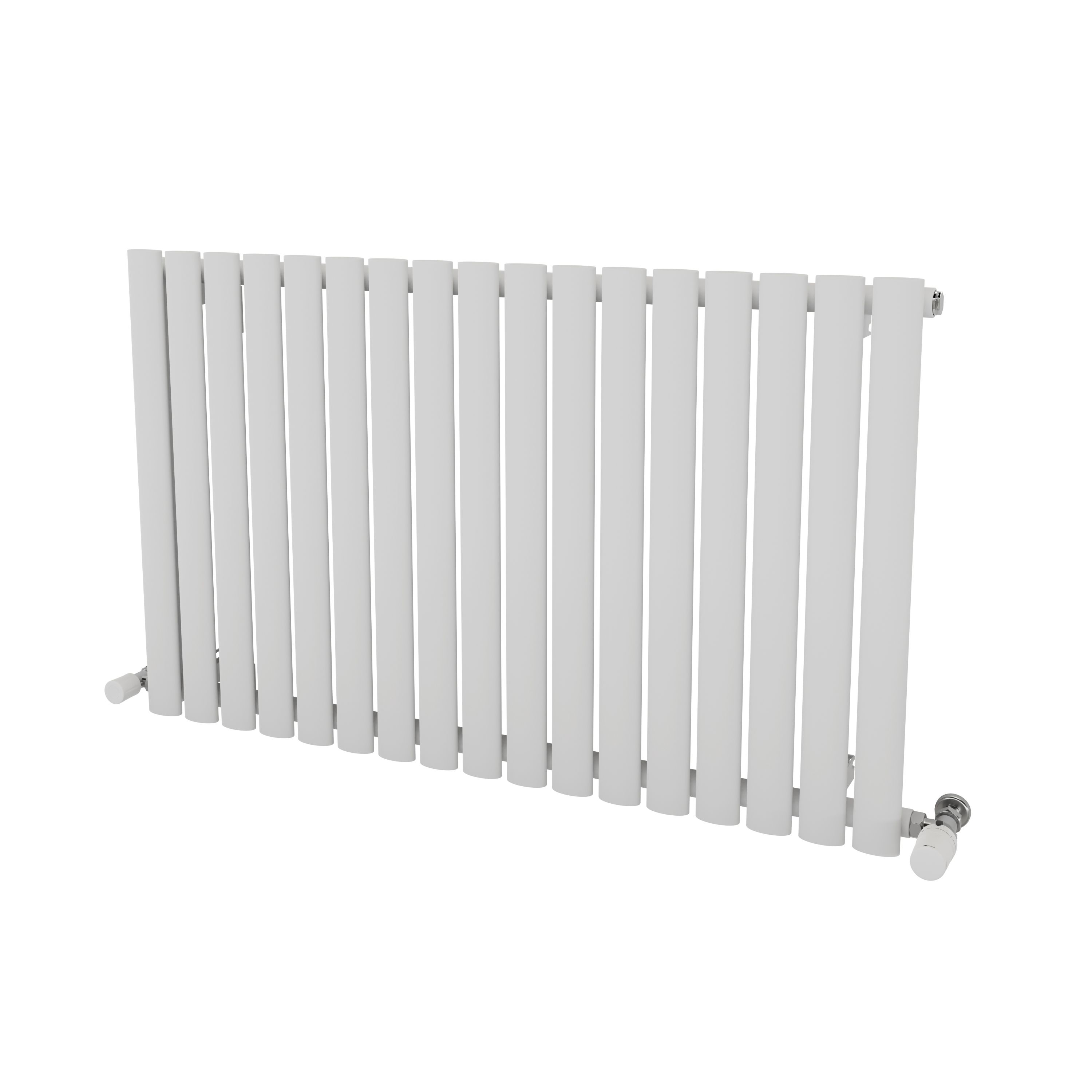 Ximax Champion Satin White Horizontal Designer Radiator, (W)990mm X (H)600mm | Compare The Build