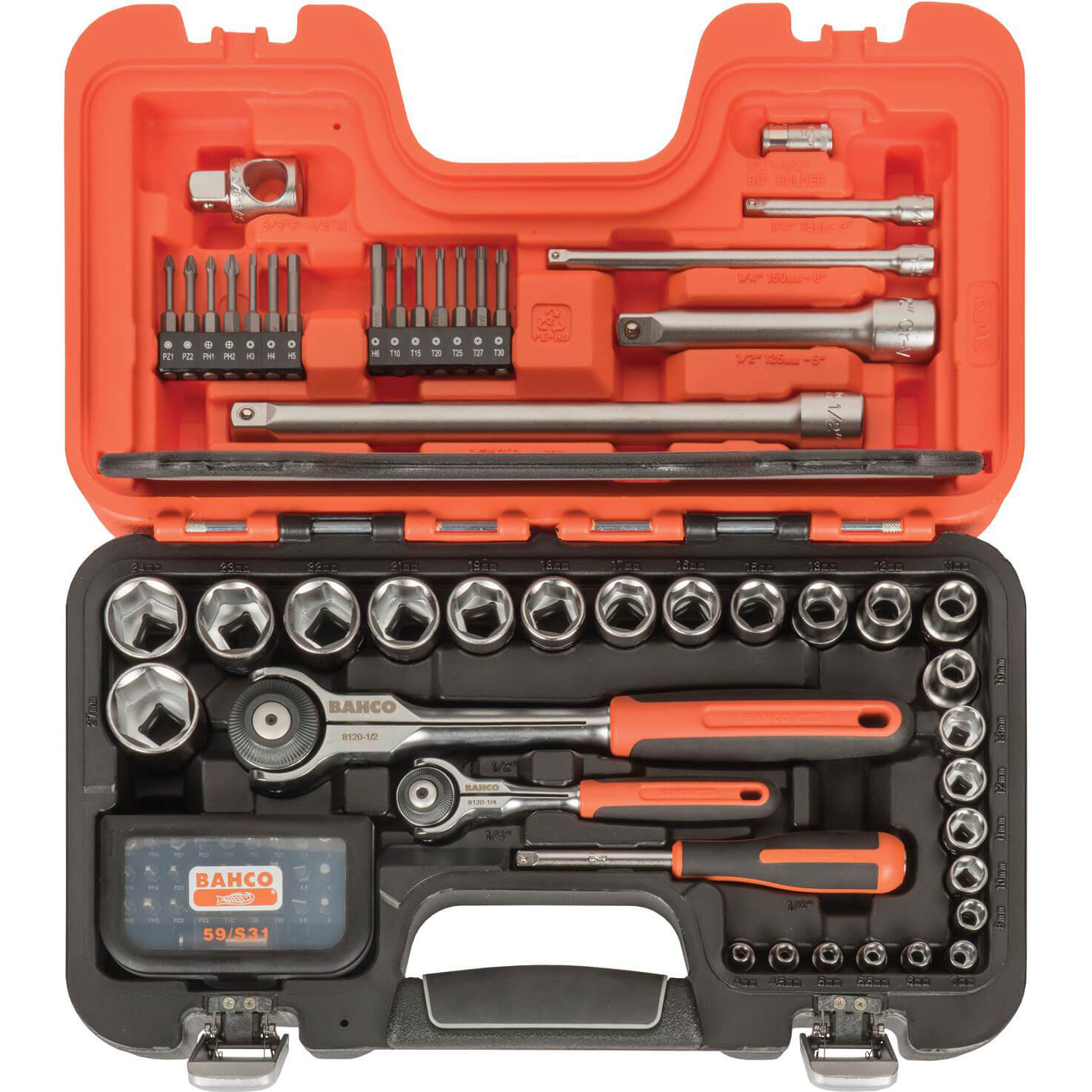 Bahco 79 Piece Combination Drive Swivel Socket Set Metric Combination Price Comparisons | Compare The Build