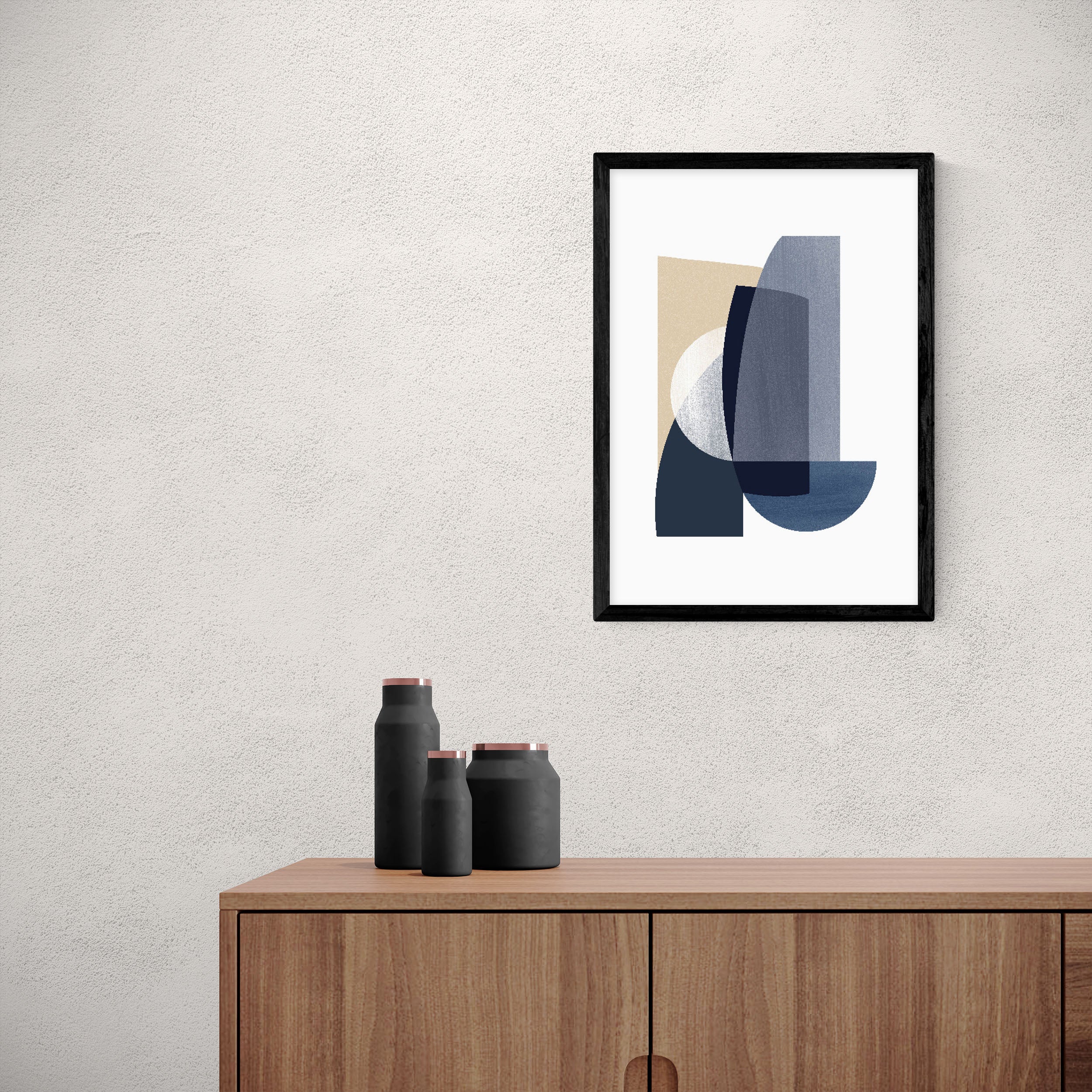 East End Prints Abstract IV Print Navy Price Comparisons | Compare The Build