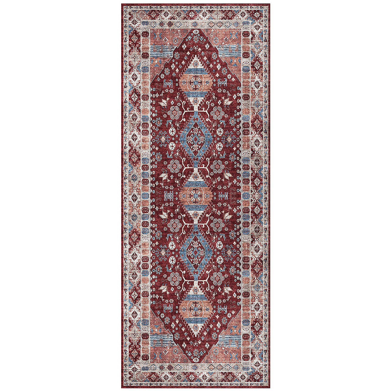 Madar Washable Runner - Red - 60x180cm Price Comparisons | Compare The Build