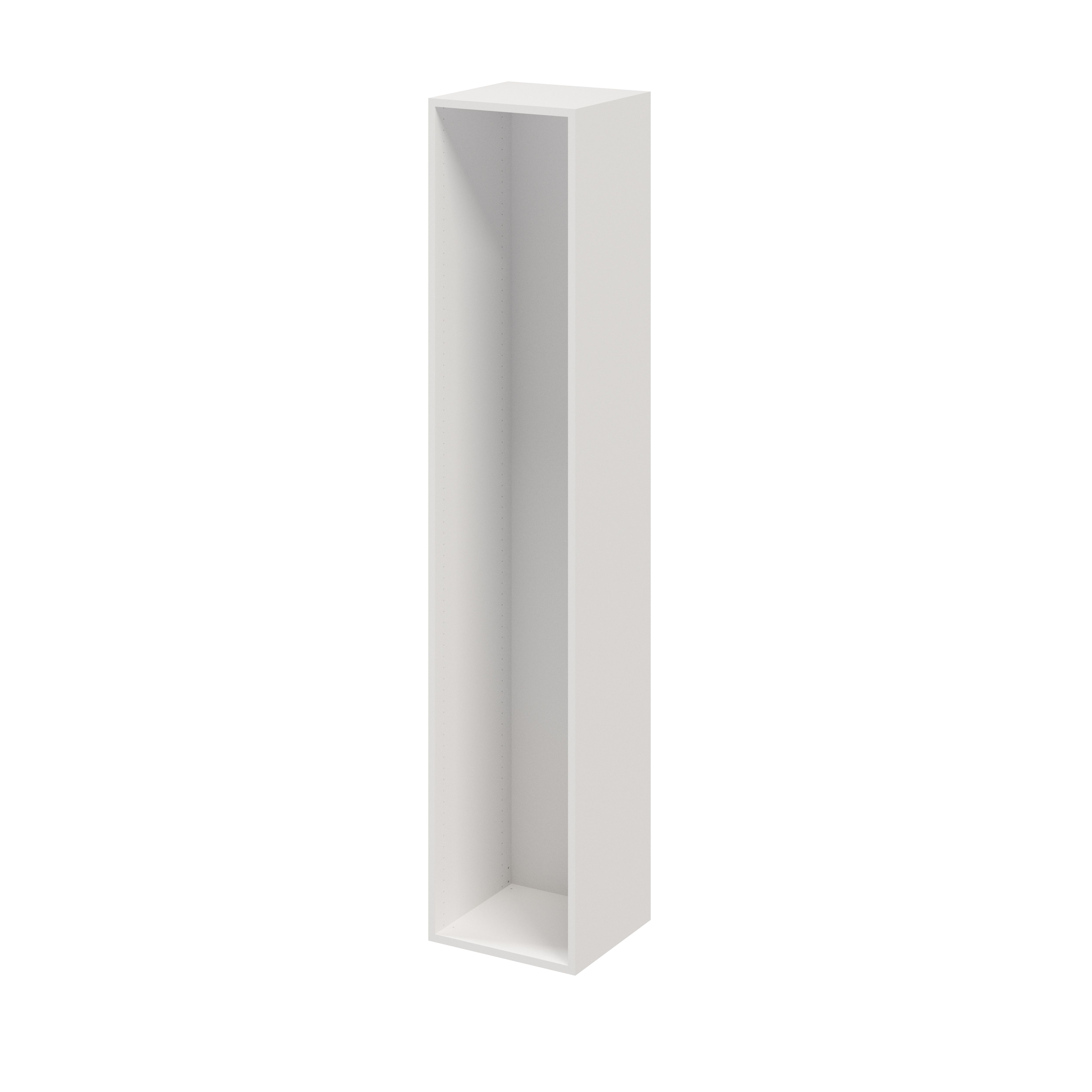 GoodHome Atomia Matt White Modular Furniture Cabinet, (H)1875mm (W)375mm (D)350mm Price Comparisons | Compare The Build