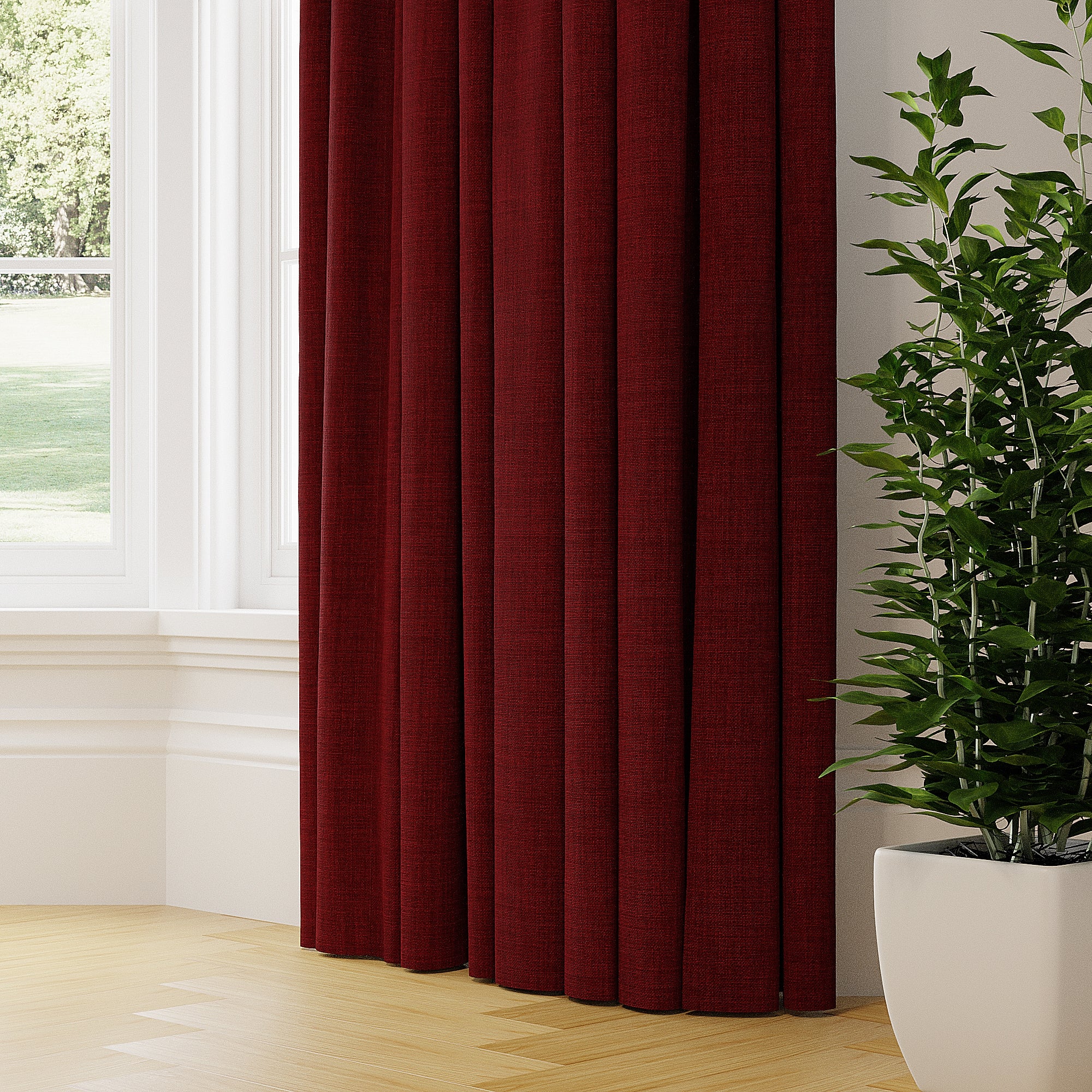 Linoso Made to Measure Curtains Red Price Comparisons | Compare The Build