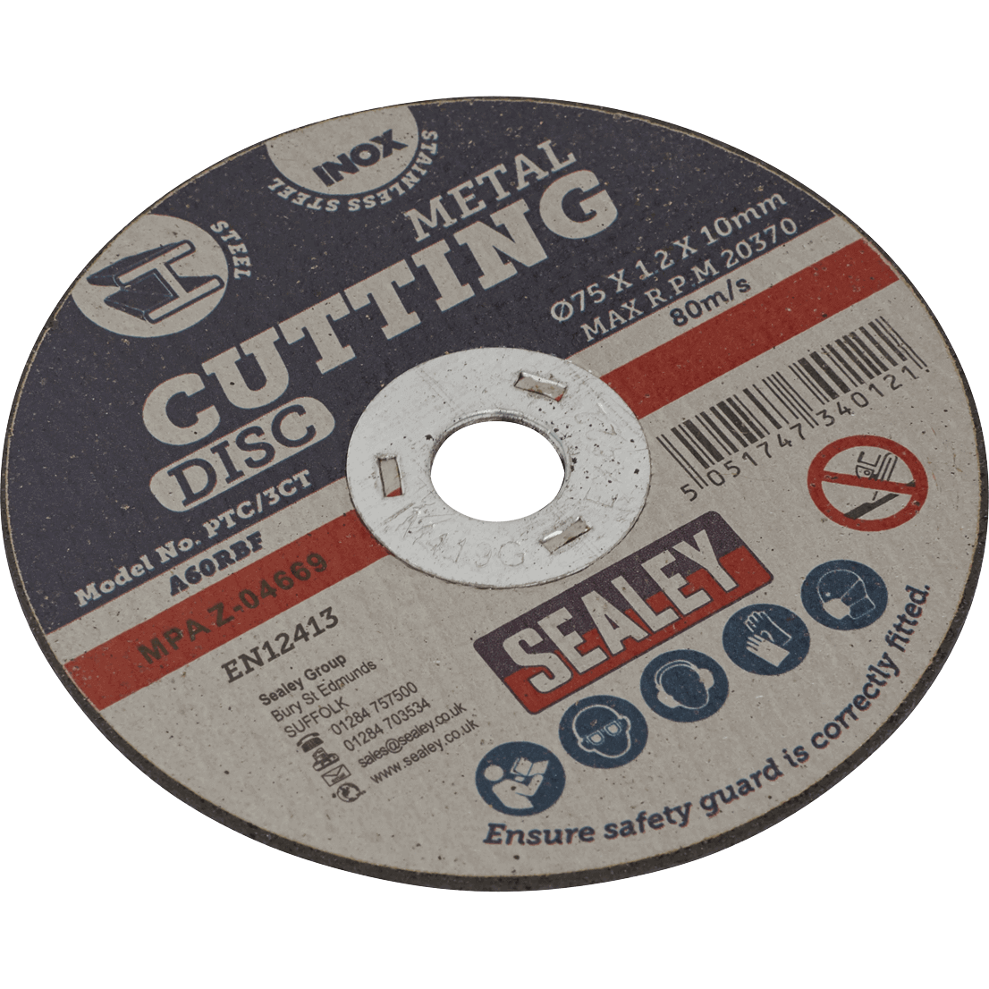 Sealey Metal Cutting Disc 75mm 1.2mm Pack of 1 Price Comparisons | Compare The Build