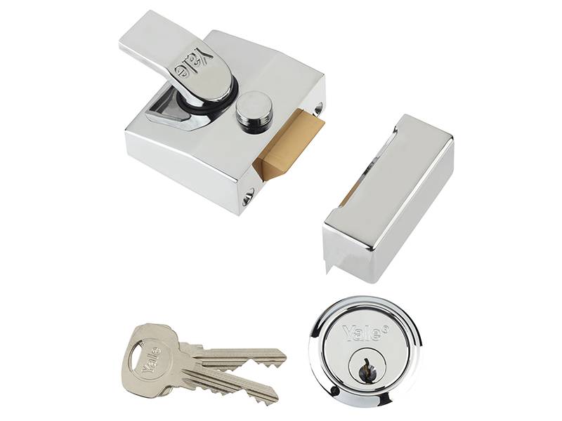 Yale Locks YAL85CHCH 85 Deadlocking Nightlatch 40mm Backset Chrome Finish Box Price Comparisons | Compare The Build