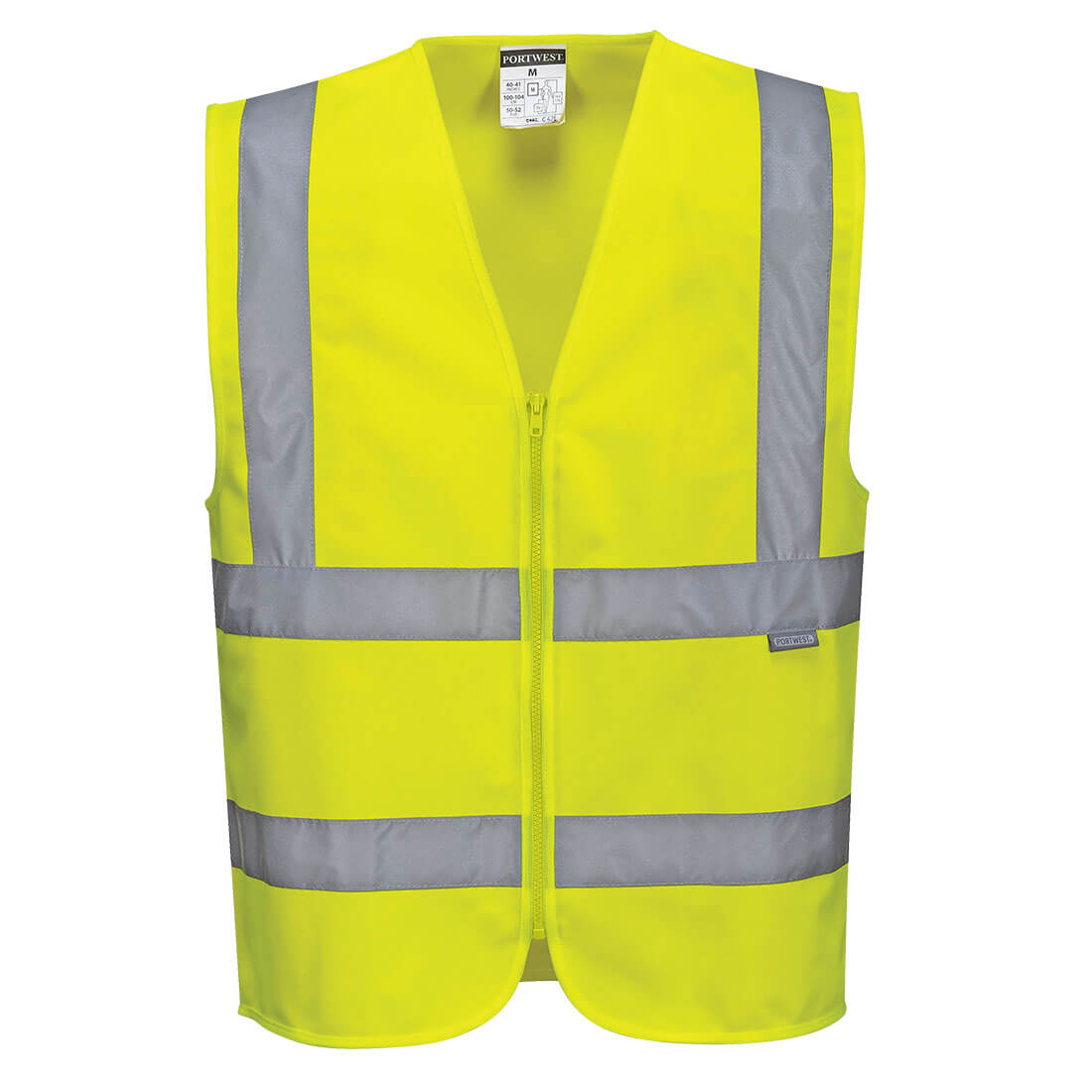 Portwest Zip Front Class 2 Hi Vis Vest Yellow XL Price Comparisons | Compare The Build