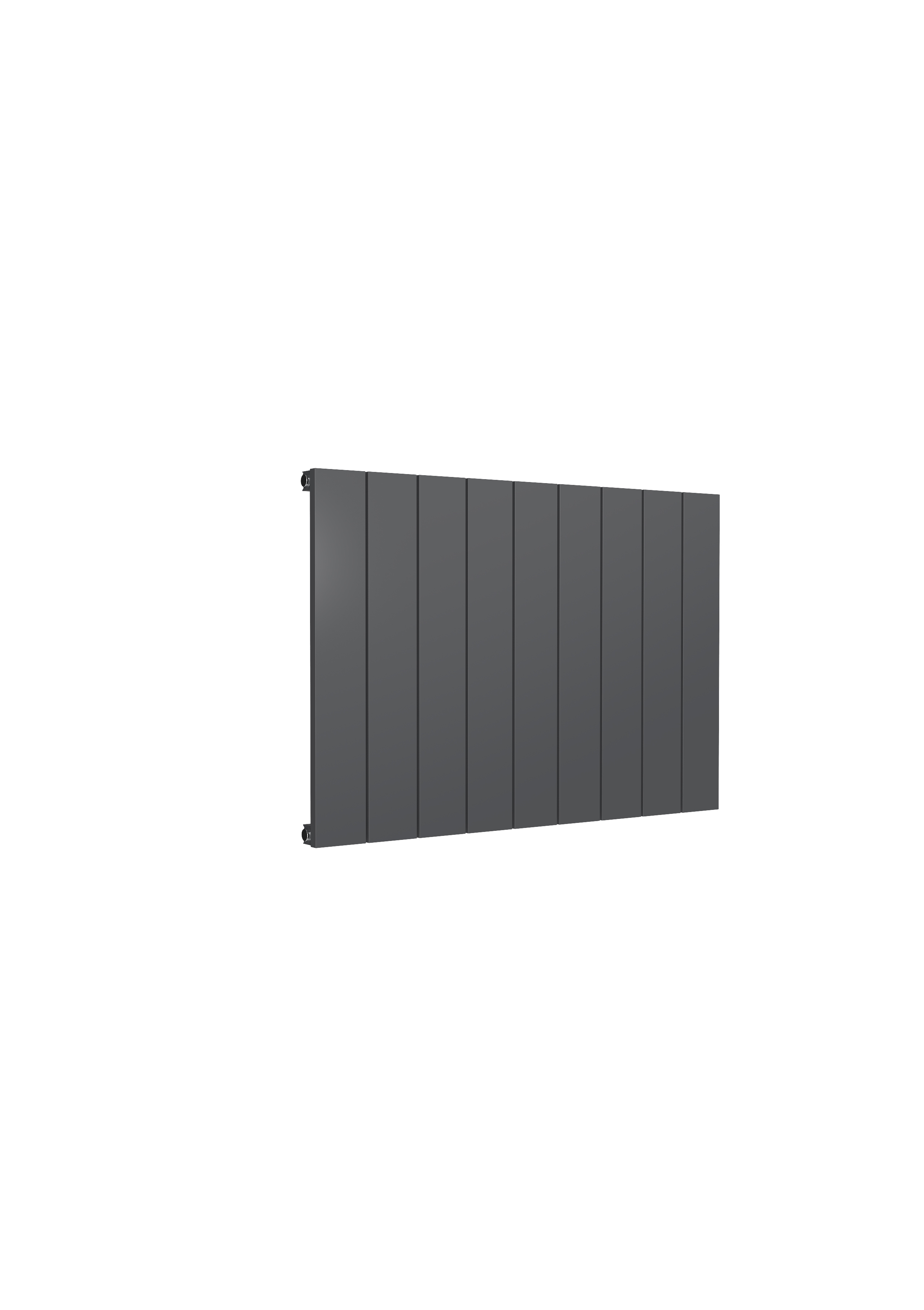 Reina Casina Horizontal Aluminium Designer Radiator, Anthracite, 600mm x 850mm | Compare The Build