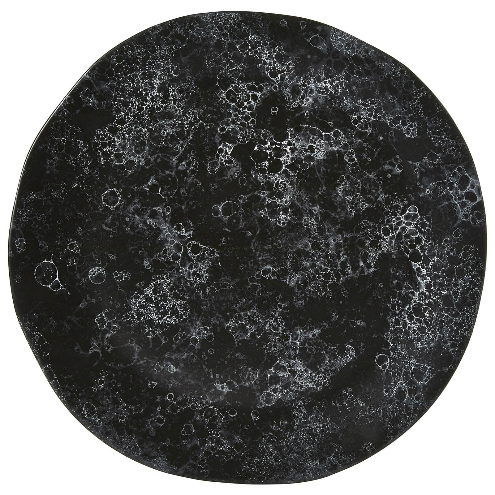 Hygge Pizza Plate - Black Faux Marble | Compare The Build