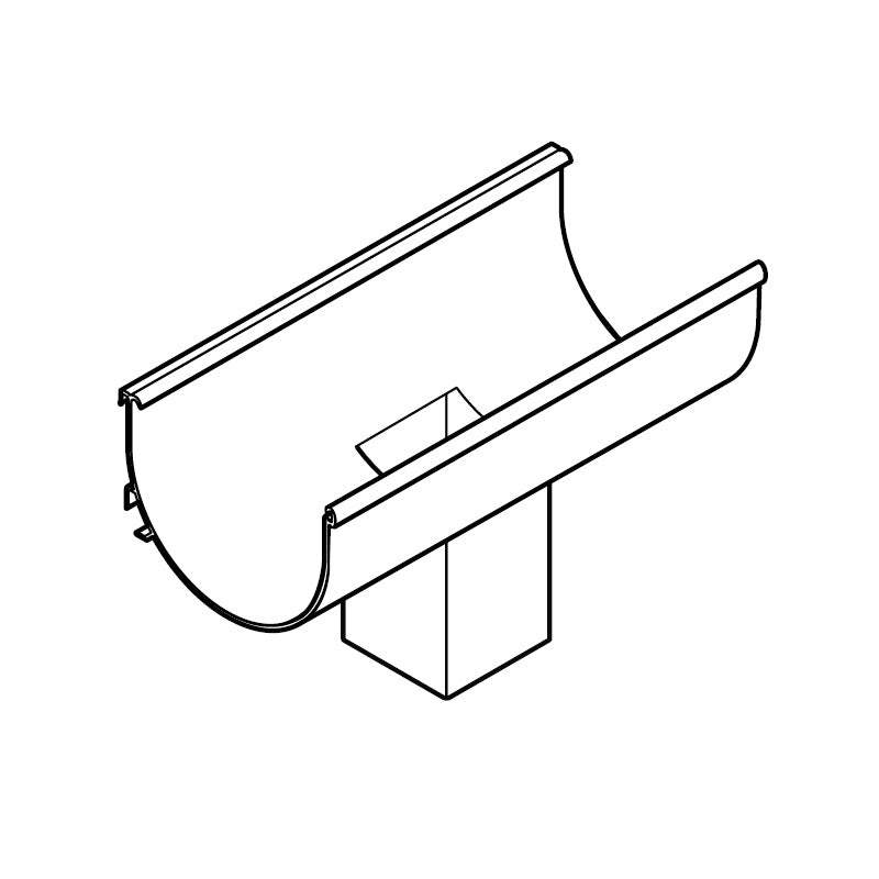 Alumasc Aqualine 110mm x 85mm Deep Run Running Outlet 100mm x 75mm - White Aluminium EDR11/SO43A/PPC/9016 Price Comparisons | Compare The Build