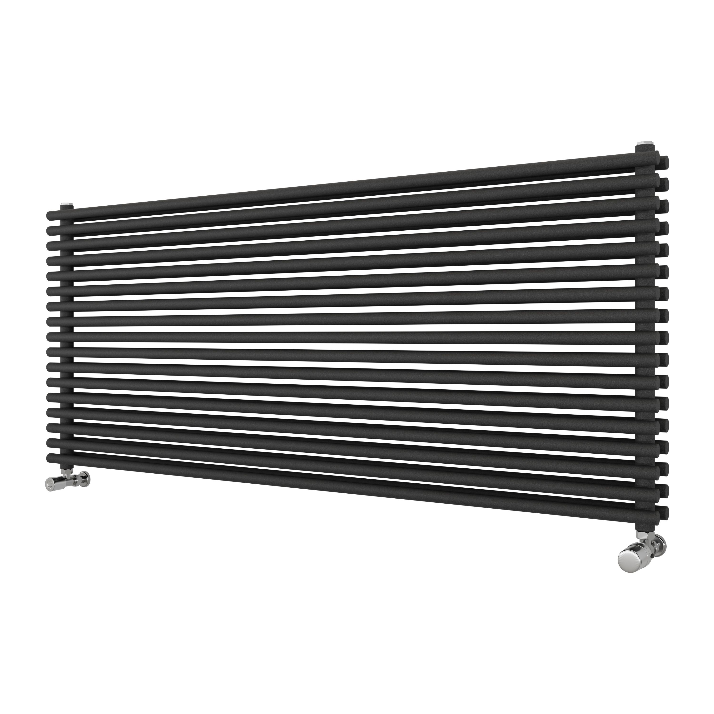 Ximax Gamba Duplex Matt Anthracite Horizontal Designer Radiator, (W)1400mm X (H)610mm Price Comparisons | Compare The Build