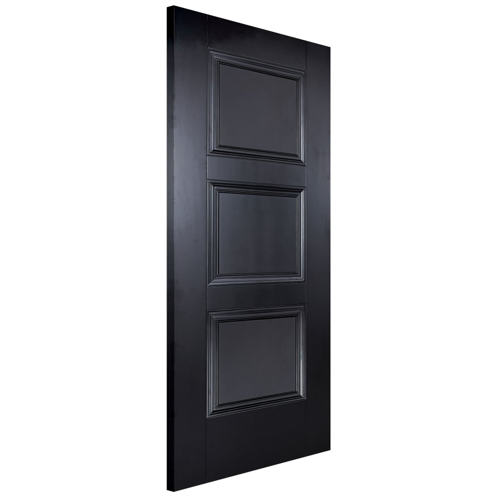 LPD Internal Black Solid Core Amsterdam Primed 3P Door 1981mm x 838mm x 35mm (78" x 33") Price Comparisons | Compare The Build