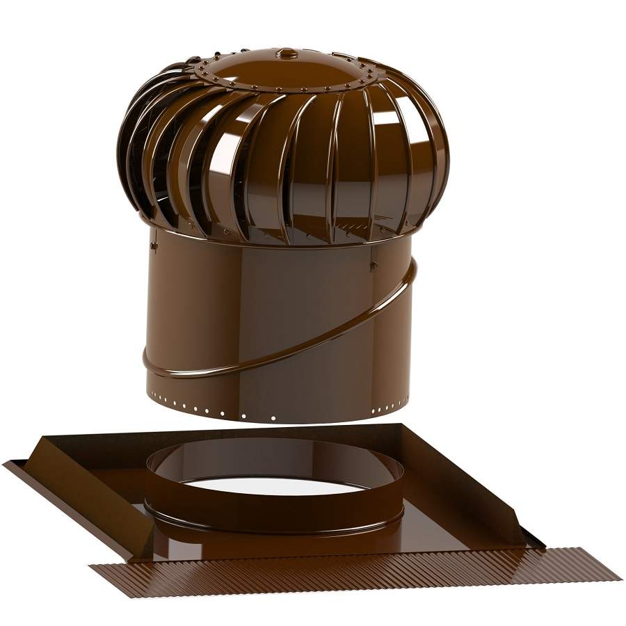 Lomanco Vent Turbine Pitched Roof Set BIB14 &amp; Universal Base - Brown Lomanco Vents TURBINE 100.61 Price Comparisons | Compare The Build