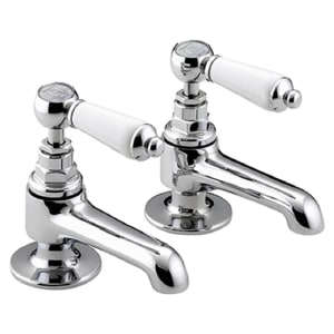 Bristan Renaissance Pair of Chrome Lever Basin Taps Price Comparisons | Compare The Build